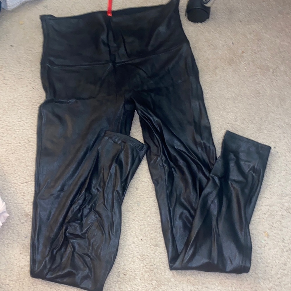 Spanx Faux Leather Leggings